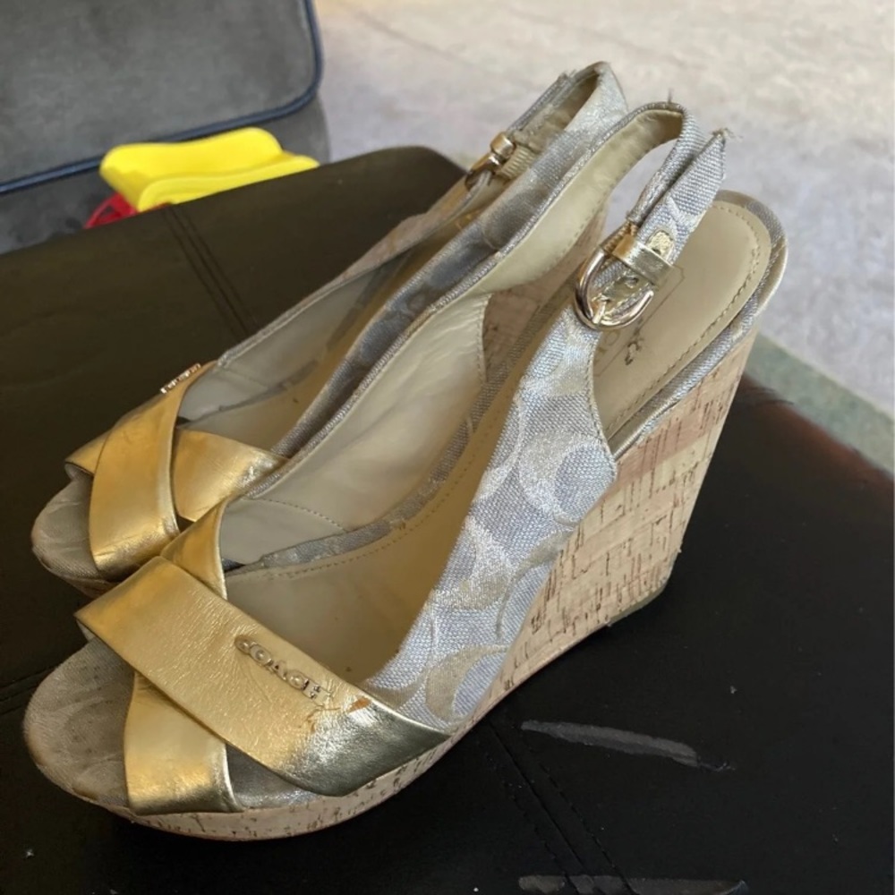 Coach wedge shoes